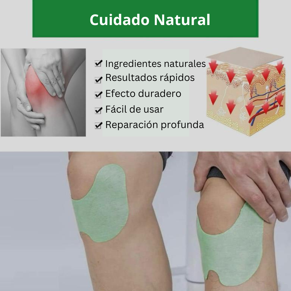 Parches para aliviar el dolor de rodilla a base de hierbas y ajenjo